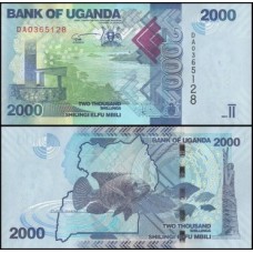 Uganda P-50f Fe 2.000 Shillings 2021