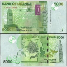 Uganda P-51f Fe 5.000 Shillings 2019