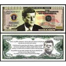 Usa Estados Unidos Md-124 Fe 1 Milhão de Dollars Fantasia John F. Kennedy