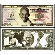 Usa Estados Unidos Md-127 Fe 1 Milhão de Dollars Fantasia Gandhi