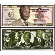 Usa Estados Unidos Md-128 Fe 1 Milhão de Dollars Fantasia Nelson Mandela