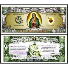 Usa Estados Unidos Md-151 Fe 7 Dollars Virgem Maria
