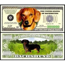Usa Estados Unidos Md-73 Fe 1 Milhão de Dollars Fantasia Dachshund