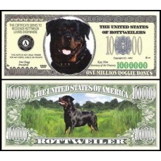 Usa Estados Unidos MD-84 Fe 1 Milhão de Dollars Fantasia Rottweiler