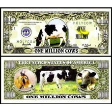 Usa Estados Unidos Md-91 Fe 1 Milhão de Dollars Fantasia Vacas