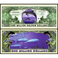 Usa Estados Unidos Md-93 Fe 1 Milhão de Dollars Fantasia Golfinhos