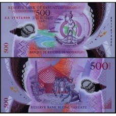 Vanuatu P-18a Fe 500 Vatu 2017 Polímero
