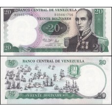 Venezuela P-71a Fe 20 Bolívares 1987 Comemorativa