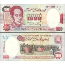 Venezuela P-73c Fe 1.000 Bolívares 1992