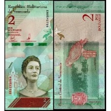 Venezuela P-101a Fe 2 Bolívares Soberano 2018