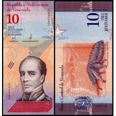 Venezuela P-103a Fe 10 Bolívares Soberano 2018