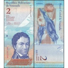 Venezuela P-88c Fe 2 Bolívares Fuerte 2008