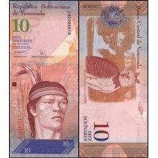Venezuela P-90a Fe 10 Bolívares Fuerte 2007