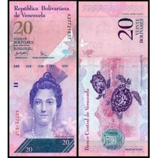 Venezuela P-91a Fe 20 Bolívares Fuerte 2007