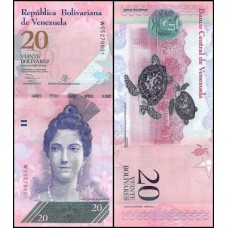 Venezuela P-91f Fe 20 Bolívares Fuerte 2013