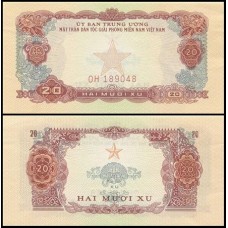 Viet Nam South Vietnã do Sul P-R2 Fe 20 Xu 1963