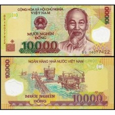 Viet Nam Vietnã P-119h Fe 10.000 Dông 2014 Polímero