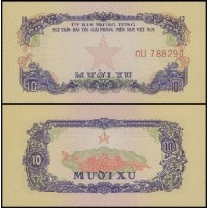 Viet Nam South Vietnã do Sul P-R1 Fe 10 Xu 1963