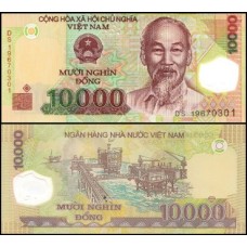 Viet Nam Vietnã P-119l Fe 10.000 Dông 2019 Polímero