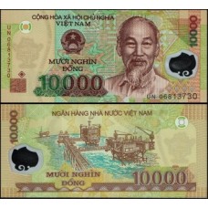Viet Nam Vietnã P-119a Fe 10.000 Dông 2006 Polímero