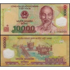 Viet Nam Vietnã P-119f Fe 10.000 Dông 2011 Polímero