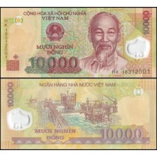 Viet Nam Vietnã P-119k Fe 10.000 Dông 2018 Polímero