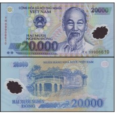 Viet Nam Vietnã P-120d Fe 20.000 Dông 2009 Ho Chi Minh Polímero