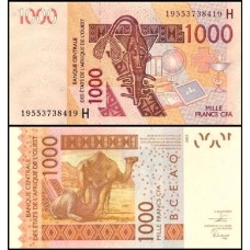 W A S Niger P-615Hs Fe 1.000 Francs 2019