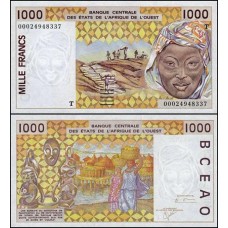 W A S Togo P-811Tj Fe 1.000 Francs 2000
