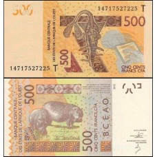 W A S Togo P-819Tc Fe 500 Francs 2014
