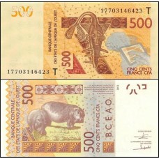 W A S Togo P-819Tf Fe 500 Francs 2017