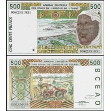 W A S Senegal P-710Ke Fe 500 Francs 1995