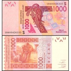 W A S Guiné Bissau P-915Sr Fe 1.000 Francs 2018
