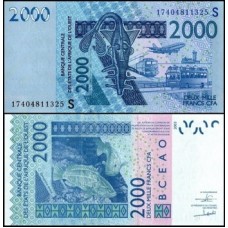 W A S Guiné Bissau P-916Sq Fe 2.000 Francs 2017