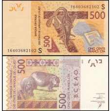 W A S Guiné Bissau P-919Se Fe 500 Francs 2016
