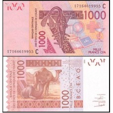 W A S Burkina Faso P-315Cq Fe 1.000 Francs 2017 W A S Burkina Faso P-315Cq Fe 1.000 Francs 2017