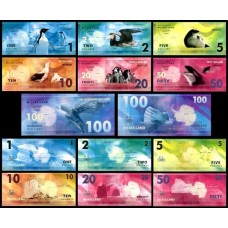 Wilkes Land Set Completo C/7 Cédulas 2014 Fe Fantasia