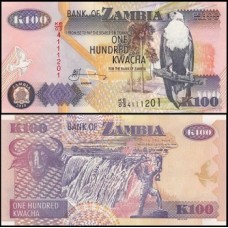 Zâmbia P-38i Fe 100 Kwacha 2010