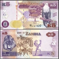 Zâmbia P-57a Fe 5 Kwacha 2015 Marca Táctil Zâmbia P-57a Fe 5 Kwacha 2015 Marca Táctil