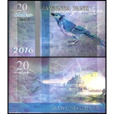 Zawunda 20 Dollars 2016 Fe Fantasia