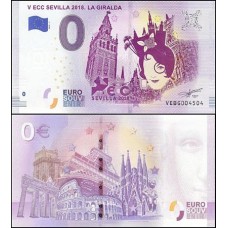 Zero Euro Sevilla Espanha La Giralda 2018 Oficial Fe Zero Euro Sevilla Espanha La Giralda 2018 Oficial Fe