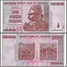 Zimbabwe P-84a Fe 5.000.000.000 Dollars 2008