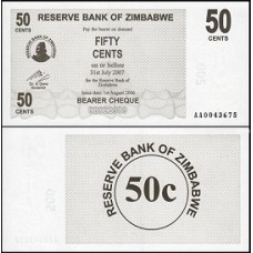 Zimbabwe P-36 Fe 50 Cents 2006 Zimbabwe P-36 Fe 50 Cents 2006