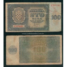 Croatia Croácia P-2 Bc 100 Kuna 1941