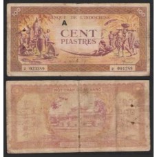 French Indo-China Indochina P-66 Bc 100 Piastres ND (1942-45)