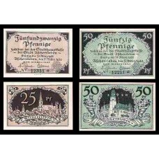 Germany Alemanha Aschersleben K-63g S/Fe 25, 50 Pfennig 1920