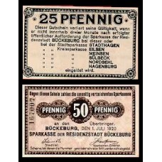 Germany Alemanha Bückeburg K-343c S/Fe 25, 50 Pfennig 1920