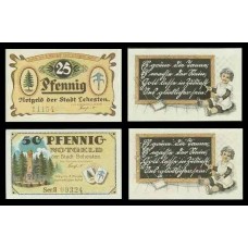 Germany Alemanha Lehesten K-1220d S/Fe 25, 50 Pfennig 1920