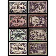 Germany Alemanha Triebes K-2516g S/Fe 5, 10, 25, 50 Pfennig