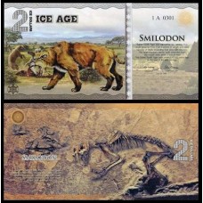 Ice Age Era Do Gelo 2 Dollars 2014 Smilodon Fe Polímero Fantasia